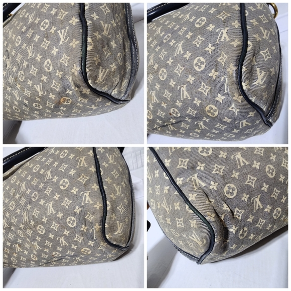 LOUIS VUITTON Encre Idylle Monogram Speedy 30 Bandouliere Satchel Bag Black/Grey - Picture 13 of 16
